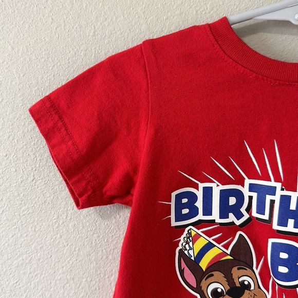 Nickelodeon 2T Paw Patrol Toddler Boy 2nd Birthday Red Short Sleeve Tee - Picture 4 of 7